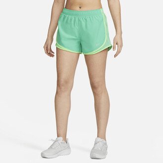 Women's Tempo Brief-Lined Running Shorts in Green-AE