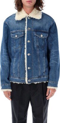 Denim sherpa jacket