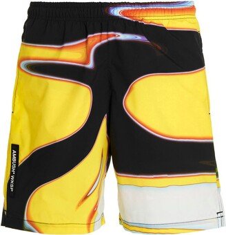 Abstract Patterned Swim Short