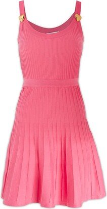 Pleated Sleeveless Dress