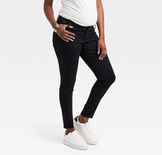 High-Rise Under Belly Skinny Maternity Pants - Isabel Maternity by Ingrid & Isabel™ Black