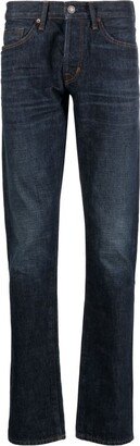 Skinny-Leg Mid-Rise Jeans