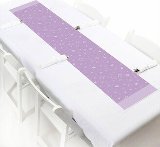 Big Dot Of Happiness Purple Confetti Stars Petite Simple Party Paper Table Runner 12 x 60 inches