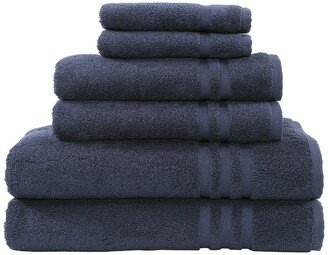 Denzi 6-Piece Towel Set - Twilight Blue