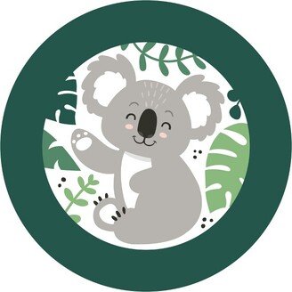 Big Dot of Happiness Koala Cutie - Bear Birthday Party and Baby Shower Circle Sticker Labels - 24 Count