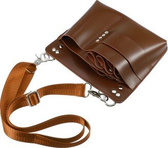 Unique Bargains Barber Hairstylist Tools Waist Belt Storage Bag Hair Appliance Accessories PVC 1 Pc Light Brown