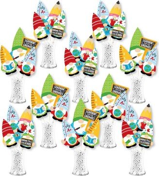 Big Dot of Happiness School Gnomes - Teacher and Classroom Decorations Centerpiece Sticks - Showstopper Table Toppers - 35 Pieces