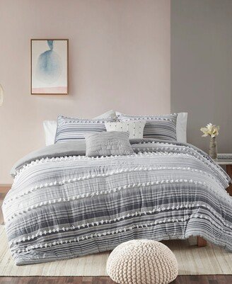 Calum Jacquard 4-Pc. Duvet Cover Set, Twin/Twin Xl