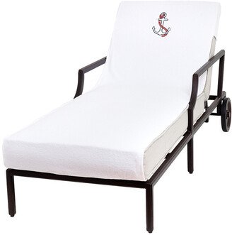 Anchor Embroidered Chaise Lounge Cover