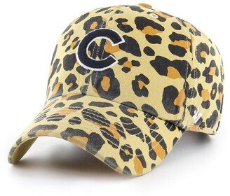 Women's Chicago Cubs Tan Bagheera Cheetah Clean Up Adjustable Hat