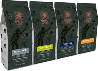 Copper Moon Coffee Ground Coffee, Out of This World Blends Variety Pack, 48 Ounces