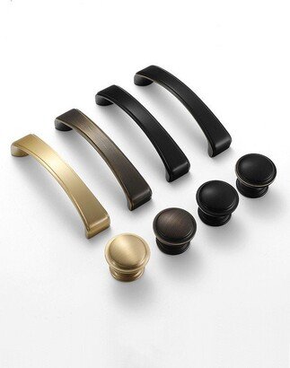 Solid Brass Handle Cabinet Door Dresser Drawer Knob Kitchen Hardware Brass/Matte Black/Black Gold/Coffee