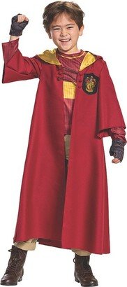 Kids' Deluxe Harry Potter Gryffindor Quidditch Team Costume - Size - Red