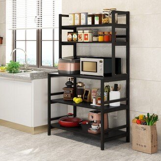 Bluebell 5-Tier Kitchen Bakers Rack with Hutch,Utility Storage Shelf - 31.5 x 15.75 x 62.99 inches