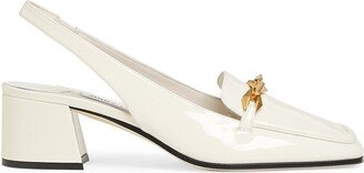 Diamond Tilda 45MM Patent Leather Slingback Loafers