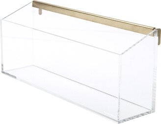 russell—hazel Acrylic Wall Mail Box Clear/Gold