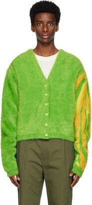 Sky High Farm Workwear Green Quil Lemons Swirl Cardigan