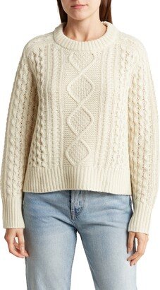 Anna Cable Knit Wool & Cashmere Sweater