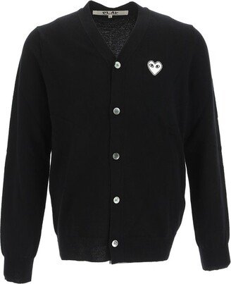 Heart Patch Buttoned Cardigan