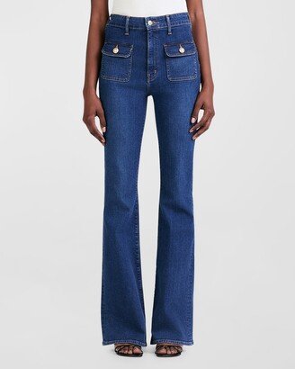 Brandi Flare Patch Pocket Jeans