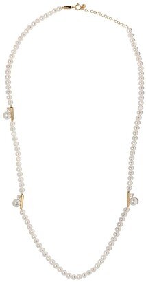 18kt yellow gold Collection Line Petit Balance Class Akoya pearl and diamond necklace