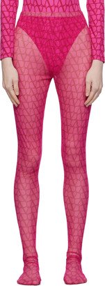 Pink Toile Iconographe Tights