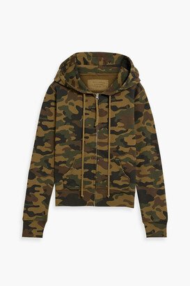 Camouflage French cotton-terry hoodie