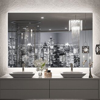 TETOTE LED Backlit Bathroom Vanity Mirror, 3000K/4500K/6000K Lights