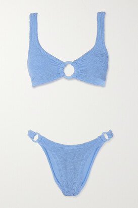 Hallie Seersucker Bikini - Blue