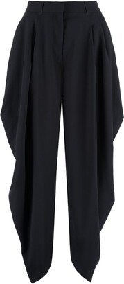 Draped Pleated Trousers