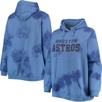 Women's Navy Houston Astros Plus Size Cloud Pullover Hoodie