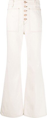 The Lou high-rise flared jeans