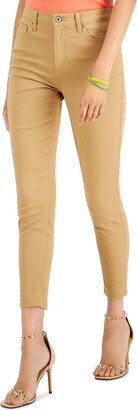 Juniors' High Rise Colored Ankle Jeans