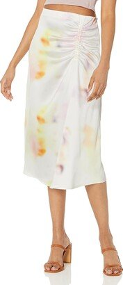 Women's Crystal Silky Midi Skirt