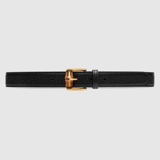 Belt with bamboo buckle