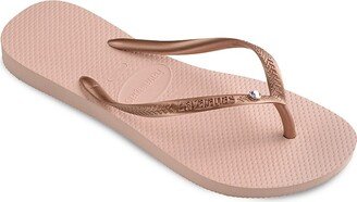 Slim Crystal SW II Flip Flops