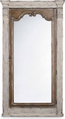 Chatelet Floor Mirror w/Jewelry Armoire Storage - Beige/Brown - 7.25D x 47W x 84H