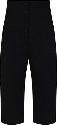 High Waist Buttoned Trousers