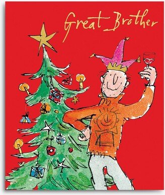 Woodmansterne Great Brother Tipple Christmas Card