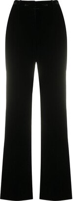 High-Waisted Straight-Leg Trousers-AK