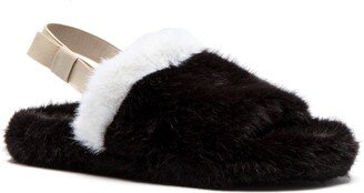 Faux Fur Slingback Slipper