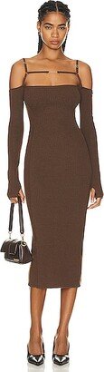 La Robe Sierra Dress in Brown