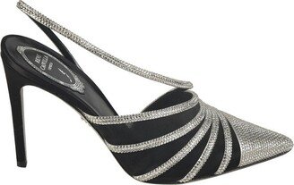 Embellished Slingback Pumps-AD