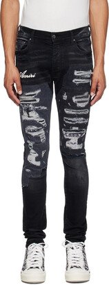 Black Artisanal Jeans