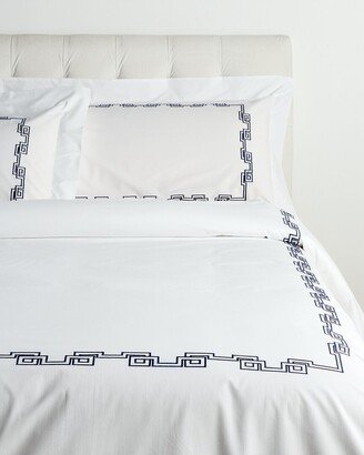 Dea Italian Linens Sinfonia Toscana Greek Embroidered Duvet Set