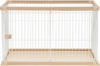 Iris Usa Large Wire Open Pet Pen, Light Brown/White