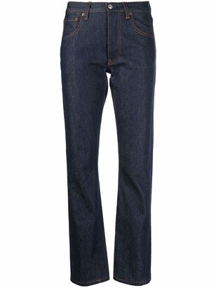 Mid-Rise Straight-Leg Jeans-AF