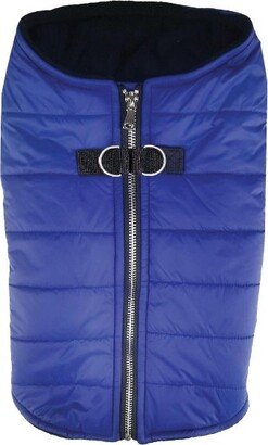 Doggie Design Zip-up Dog Puffer Vest - Navy Blue(X-Small)