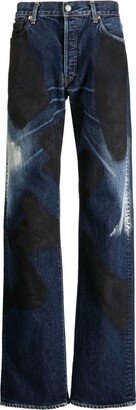 Painted Straigth-Leg Jeans