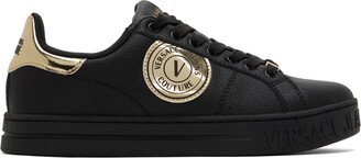 Black Court 88 V-Emblem Sneakers